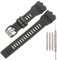 Harz Uhrenarmband Kompatibel mit Casio GBA-800 Herren GBD800 Uhrenarmband Sport Wasserdichter Gummi Ersatz Armbanduhr Zubehör (Black)