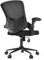 rattantree Ergonomischer Bürostuhl, Schreibtischstuhl mit klappbaren Armlehnen, höhenverstellbarer Computerstuhl, Chefsessel aus Netzgewebe,Gepolstertes Sitzkissen,Schwarz
