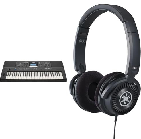 Yamaha PSR-E473 Portable Versatile Digital Keyboard bundled with HPH-150 Headphones
