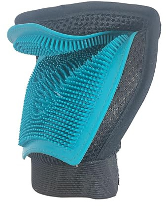 Waschhandschuh für, Tierhaar, Silikon, Massage-Schrubber, | Badzubehör für Hunde, Katzen,