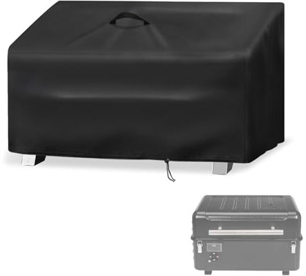 Aidetech Grill Cover for Traeger TFT18KLD Ranger, Waterproof Dustproof Tabletop Grill Smoker Cover- 20x21x13 in, Black