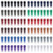 DOITEM 96 Stück #3 Buntes Reißverschluss-Reparaturset Schieberegler 12 Farben Zur Verwendung In Näh Für Die Geldbörse, Hose, Jacken, Koffer, Kleidung, Gepäck, Rucksäcke