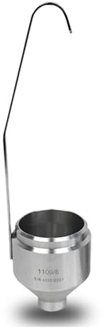 THYXGS Din 2-6 Viscosity Cup, Portable Paint Viscosity Measuring Cup, DIN Ford Viscosity Cup, with ±0.02mm Inner Diameter, for Paint Coating Aluminum Alloy
