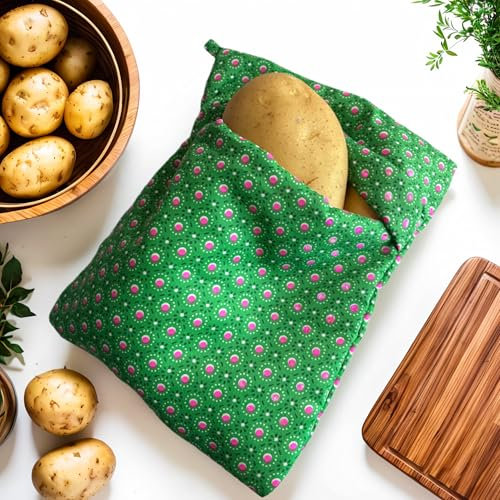 1 x Mikrowellen-Kartoffelbeutel für perfekte Bratkartoffeln, 26,7 x 21,6 cm – wiederverwendbare Mikrowellen-Backtasche für flauschige Kartoffeln, gesunde Snacks und schnelle Mahlzeiten – einfach zu