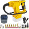 TALOEYH - Compresor de batería compatible con batería Dewalt de 18 V/20 V máximo, compresor de aire inalámbrico, mini bomba de aire de mano de 0 a 120 PSI con luz LED para motocicleta, bicicleta