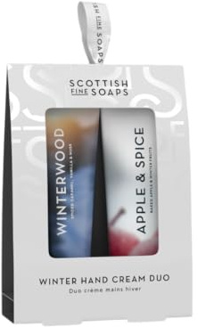 Winter Hand Cream Duo Gift Set – 2 x 30ml Shea Butter Creams (Winterwood & Apple & Spice) – Nourishing, Vegan & Festive