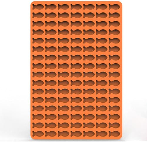 Fish Shape Chocolate Mould Mini Candy & Ice Cube Trays Jelly Moulds Ice Cube Candy Moulds Chocolate Silicone Mold for Kids Cake Cupcake Decorations Candy Chocolate Baking Molds