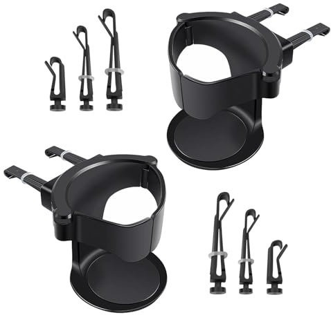 Car Cup Holder, 2PCS Air Vent Cup Holder for Cars, Adjustable Car Cup Holder With Non-slip EVA Pads, Universal Car Beverage Organizer for Water Coffee Juice Drink Stand