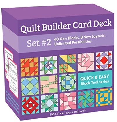 Quilt Builder Card Deck Set: 40 New Blocks, 8 New Layouts, Unlimited Possibilities (2)