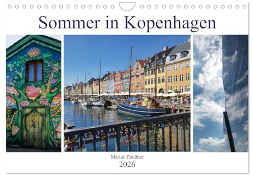 Sommer in Kopenhagen (Wandkalender 2026 DIN A4 quer), CALVENDO Monatskalender: Eindrücke aus einer faszinierenden Stadt. (CALVENDO Orte)