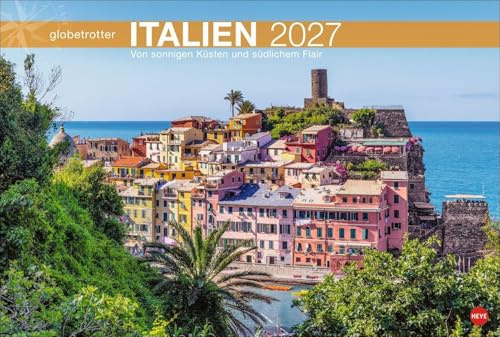 Italien Globetrotter Kalender 2027 - Von sonnigen Küsten und südlichem Flair: Großer Wandkalender für Urlaubsfeeling zu Hause. Fotokalender, der den Zauber von Bella Italia einfängt.