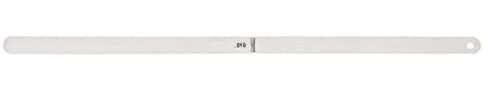 Starrett 667-19 Steel Thickness Feeler Gage, 0.019 Thickness, 1/2 Width, 12 Length