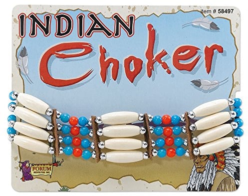Bristol Novelty BA837 Collier Ras du Cou Deluxe d'Indien d'Amérique