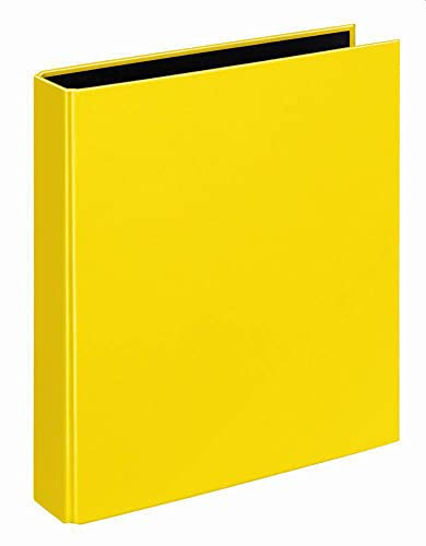 VELOFLEX 1151310 - Ringbuch VELOCOLOR, Ringordner, Ordner, DIN A5, 2-Ring-Mechanik, 200 x 230 x 45 mm, Karton, gelb, 1 Stück