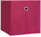 VCM 2er Set Faltbox | Klappbox Stoff Kiste | Faltschachtel | Maße Maße ca. H. 28 x B. 27 x T. 27 cm | Regalbox - Boxas Pink
