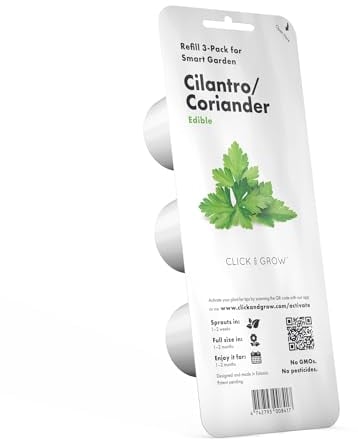 Click and Grow Koriander Refill Plant Pod Nachfüllpack Substratkapsel Pflanzenkapseln Smart Garden Indoor Garden 3-er pack