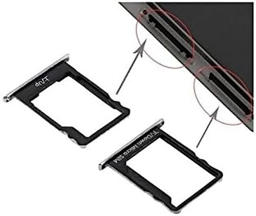 Rechange Plateau logement traîneau Micro SD + Porte Nano carte SIM pour Huawei P8 Lite Noir