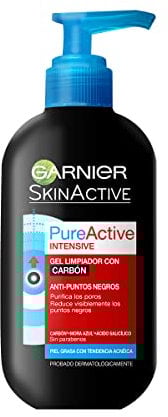 Garnier Pure Active Intensif Gel Pumpe, Kohle, 200 ml, 2 Stück