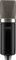 IMG STAGELINE ECMS-90 Großmembran Kondensator-Mikrofon, Vokal- und Instrumenten-Mikro für den Studio-Einsatz inkl. Halter, Adapterschraube, Windschutz, Ledertasche, Koffer, in Schwarz/Silber