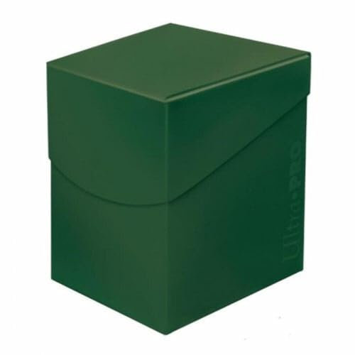Ultra Pro Eclipse Pro 100+ Deck Box Mixte Adulte, Vert forêt, 10cm x 7.5cm x 8cm