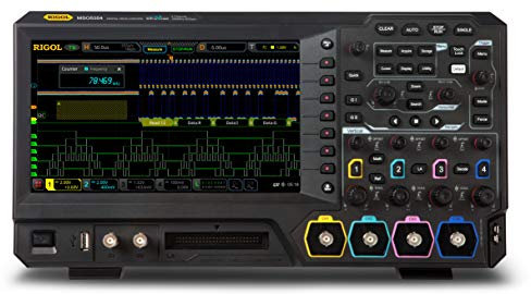 Rigol MSO5354 Mixed Signal Oscilloscope 350 MHz 4 Analog Channels/16 Digital Channels 8 GSa/s 200 Mpts 500,000 Wfrm/src Black
