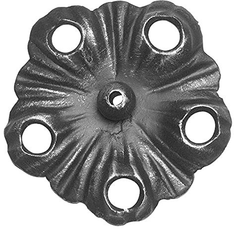 Fenau | Ländliches Barock | Maße: 110x110 mm | Material: 4 mm | Stahl S235JR, roh