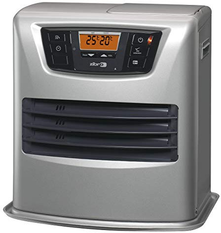 Zibro Lc 135 Stufa a Combustibile Elettronica, portatile, 3500 W, Argento, da 21m2 - 56m2, senza installazione, termostato regolazione settimanale, Classe di efficienza Energetica A (Ricondizionato)