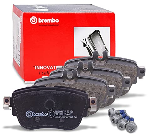 Bremsbeläge Hinten von Brembo (P 50 136) Bremsbelagsatz Bremsanlage Scheibenbremsbelagsatz, Scheibenbremsbelagsatz, Bremsklötze, Bremsklotz, Beläge, Bremsbeläge,Bremsbelaege