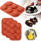 Viilich Silikonform mit 6 Löchern,4 Packungen halbkugelförmige Kuppel, Backform für Schokolade, Kuchen, Gelee, Mousse, Pudding, Süßigkeiten, Antihaft Silikon Formen