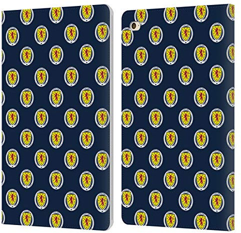 Head Case Designs Licenciado Oficialmente Scotland National Football Team Patrón Logotipo 2 Carcasa de Cuero Tipo Libro Compatible con Apple iPad Mini 4