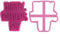 LissieLou Happy Father's Day Style 1 Cookie Cutter and Stamp Father's Day Icing Stamp Fondant Embosser - Light Pink