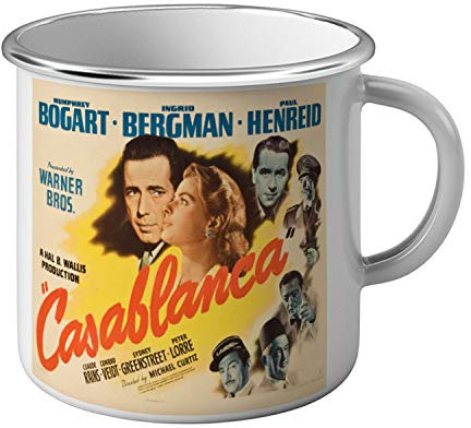 Fabulous Metallbecher Alte Italienische Filmplakat Casablanca Retro Vintage Film Kino 2