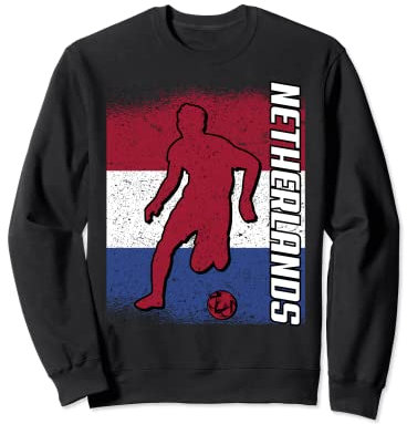 Netherlands Football - Netherlands flag Jersey Graphic Sweatshirt