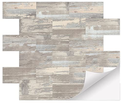 Froadp Set di piastrelle adesive in PVC, 30 x 30 cm, protezione dagli spruzzi, effetto piastrelle, per cucina, bagno (motivo goffrato, B, 10 pezzi)