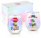 SHENDONG Mr Right Mrs Always Right - Copas de vino para parejas, regalos para pareja, compromiso, boda, regalos Navidad para novia, novio, día de San Valentín, paquete de 2 unidades, 15 onzas