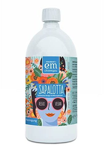 Fischer's EM-Chiemgau® Sapalotta – Natürlicher Allzweckreiniger mit Effektiven Mikroorganismen 1 L – Seifenkraut & Efeu – Probiotischer Reiniger für alle Oberflächen – Vegan & ECOCERT zertifiziert