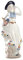 JTBDWOSK Mädchen Statue Europäischen Keramik Figurine Porzellan Statue Elegante Frauen Figur Aquarell Figur Decoarion für Home Restaurant Hotel,Schwarz