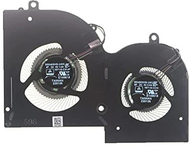 RAKSTORE Ventola di raffreddamento per PC portatile compatibile con MSI Creator Z16 MS-1571, silenziosa, ventola di ricambio BS5405HS-U4W BS4505HS-U5C (GPU Fan)
