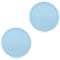 ALLY-MAGIC Drink Coasters, Drink Coasters Cup Pad Mat Round Silicone Rubber Mug Coaster Non Slip for Coffee Beer Mug Wine Glass Bottle Home and Bar Y6-JYBD (Light blue)