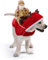 Idepet Hundekostüm Weihnachten, Hund Weihnachten Kostüm mit Santa Claus Reiten auf Haustier Katze Hundepullover Weihnachten