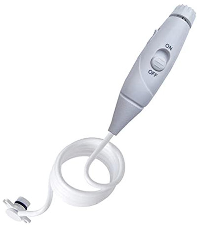 Meijunter Wasserflosser Kunststoff-Griff, Wasserschlauch Ersatzschlauch Mundhygiene-Zubehör Kompatibel mit Waterpik Munddusche WP-100/WP-120/WP-130/WP-660/WP-900, Schiebeschalter