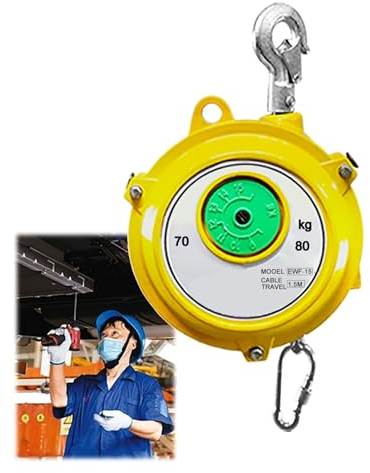 Federzug, Hängender Federzug, Verstellbarer, Einziehbarer Federzug, Geeignet für Werkstätten, Teileschweißen und Verschiedene Montagelinien. (Size : 70-80kg)