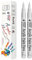 TFIVE White Paint Marker Paint Pens - 2 Pack Acrylic Permanent Marker, 0.7mm Extra Fine Tip Paint Pen for Art Projects, Drawing, Rock Painting, Ceramic, Glass, Wood, Plastic, Metal, Canvas DIY Crafts
