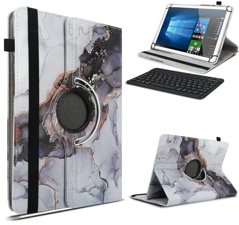 UC-Express Tablet Hülle kompatibel für Xiaomi Mi Pad 6/6 Pro 11 Zoll Tasche Tastatur Schutzhülle Bluetooth Case Cover 360 Drehbar Keyboard, Farbe:Motiv 21