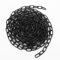 Schwarzes Kettenglied 0,3 cm, 9,1 m lange robuste Kette für hängende Pflanzen, Verankerung, Abschleppen, Zaun, Boxsack, Hängestuhl