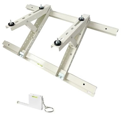 Console de toit pour climatiseurs MT630 avec mètre ruban et niveau à bulle, pour climatiseurs split et pompe à chaleur, jusqu'à 140 kg