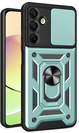 Rfvzubemok Kompatibel mit Samsung Galaxy A16 Handytasche,Dia-Objektiv,Kompatibel mit Samsung Galaxy A16 5G SM-A166 Fall Ring Kickstand 2 in 1 Telefon Fall Abdeckung Green