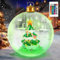 Aufblasbare Weihnachtskugel,Acrylkugeln Transparent 60CM, Kunststoffkugel Transparent,Weihnachten Aufblasbar Ball,Aufblasbare,Weihnachtskugeln,Beleuchtete Weihnachtskugeln,für Hof Garten
