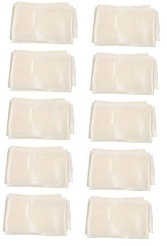 VILLCASE 10st Streamer-gurte Für Die Sitzlehne Weiße Stuhlhussen Abschlussball Stoffband Autoband Für Die Hochzeit Bänder Zum Verpacken Schemel Stühle Sitzbezüge Stuhlflügel Beige Schleife