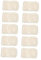VILLCASE 10st Streamer-gurte Für Die Sitzlehne Weiße Stuhlhussen Abschlussball Stoffband Autoband Für Die Hochzeit Bänder Zum Verpacken Schemel Stühle Sitzbezüge Stuhlflügel Beige Schleife